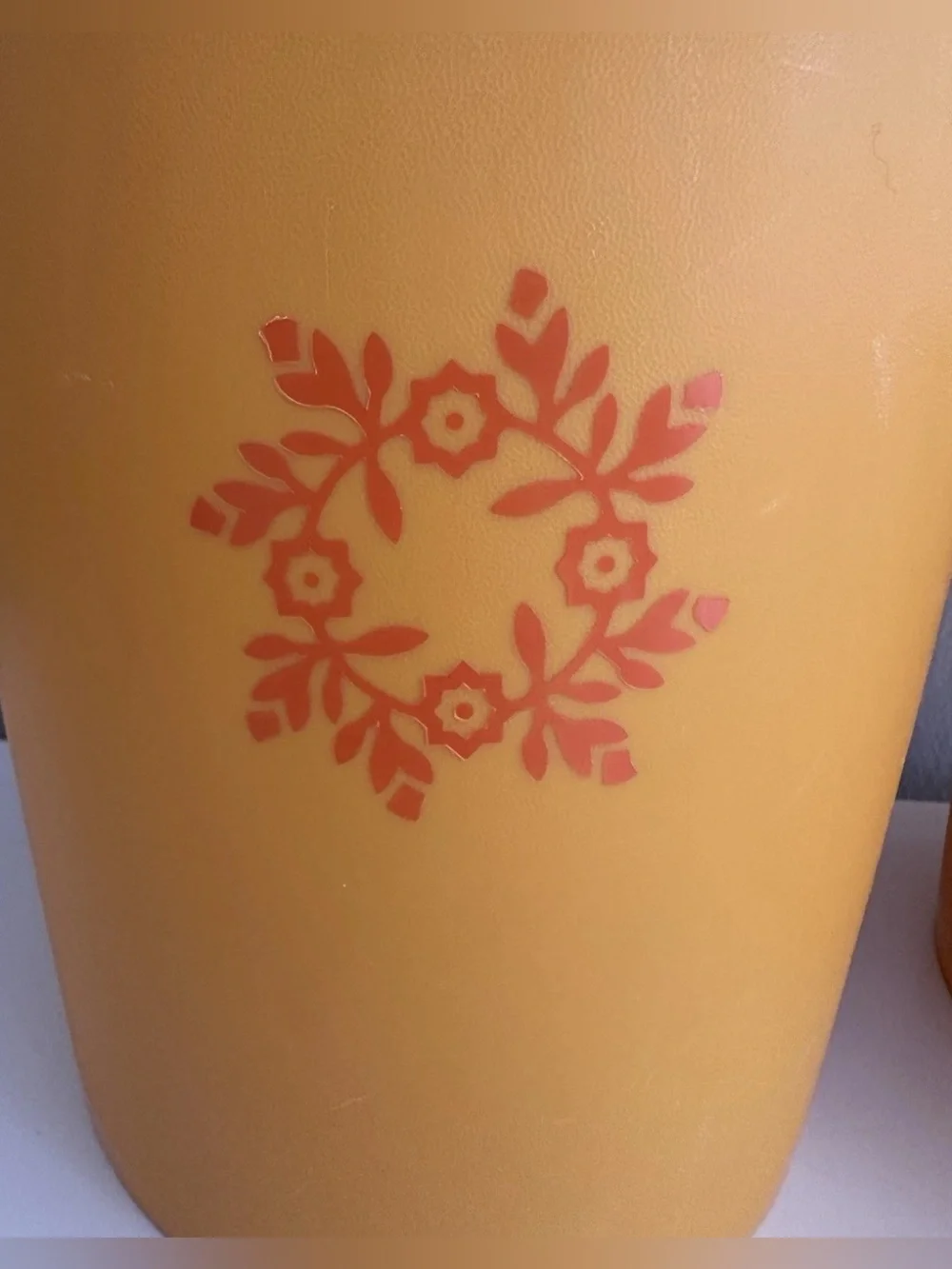Retro Tupperware Canister PAIR - Yellow